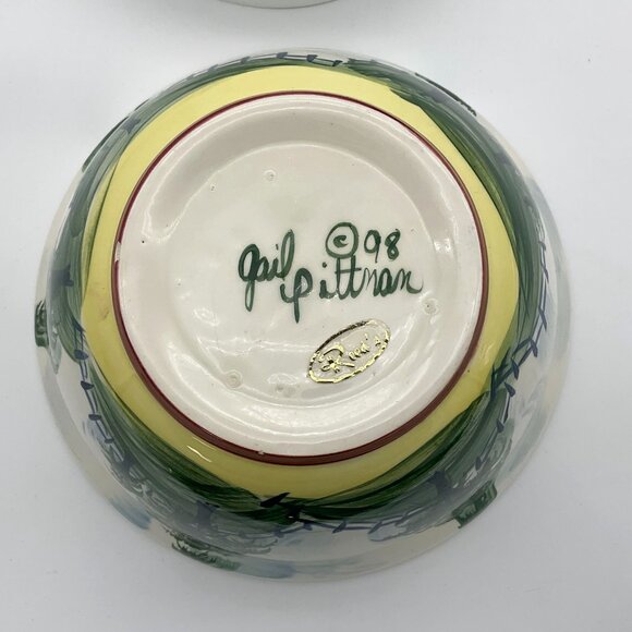 Gail Pittman Natchez Trace VTG Discontinued 9-inch Mixing Bowl Trees Fences - Picture 5 of 6